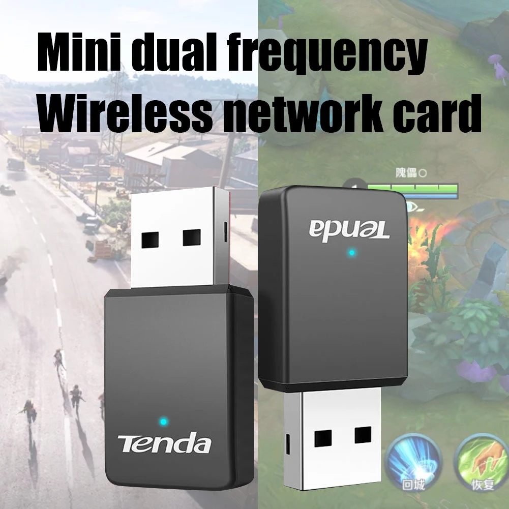 

Wifi Mode Tenda U9 650Mbps USB Wireless Adapter 2.4GHz/5GHz WiFi Receiver Dongle Mini Dual Band Network Card for Desktop Laptop