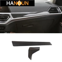 center console dashboard panel decoration cover trim carbon fiber style for bmw 3 series g20 g28 2020 lhd interior abs stickers