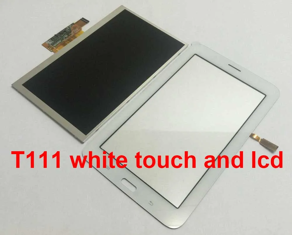 Для samsung Tab 3 Lite 7,0 SM-T110 T110 ЖК-дисплей сенсорный экран дигитайзер Замена для samsung Galaxy SM-T111 - Цвет: T111 white touch lcd