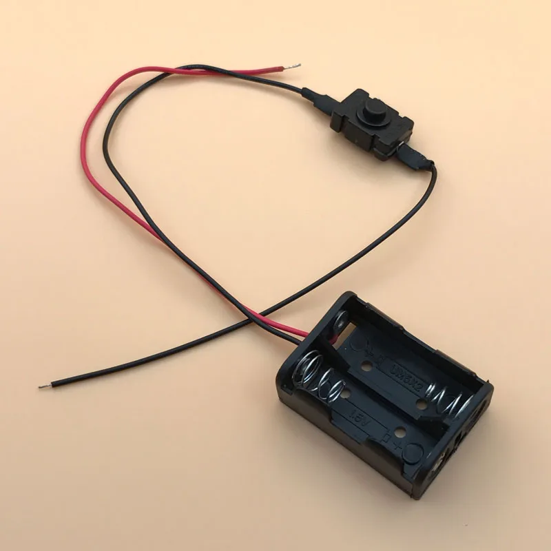 

MasterFire 500pcs/lot 2 x 12V23A 12V 23A Batteries Storage Clip Holder Box Case 2 Slots Battery Shell Housing With Switch Wires