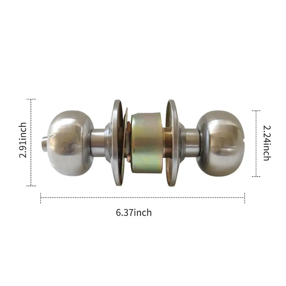 Горячая Новинка Нержавеющая сталь Дверная ручка Lockset круглый шар стиль