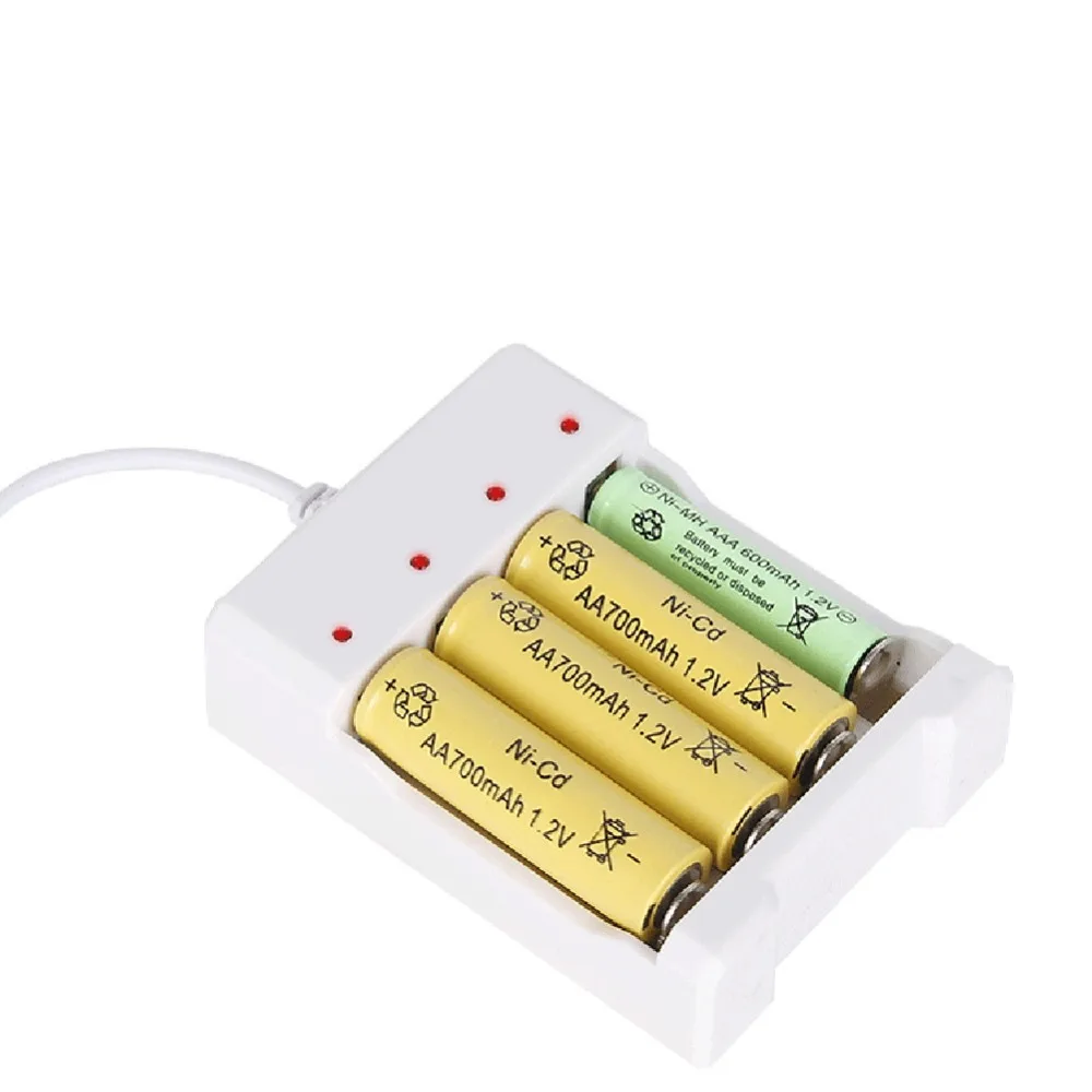 AAA 2/3/4 usb-разъемы Батарея Зарядное устройство быстрой зарядки защита от короткого замыкания Защита от ААА и АА Перезаряжаемые Батарея станция высокое качество