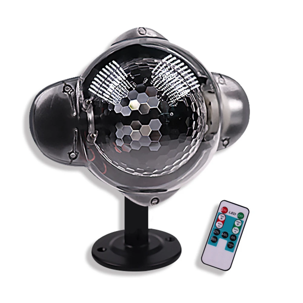 Снежинка Рождество проектор огни 3D вращающийся светодиодный снегопад