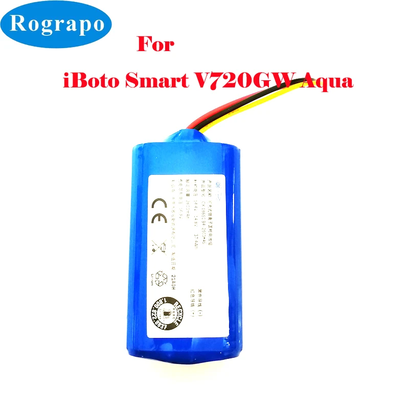 

New 3400mAh Li-ion Battery Pack For iBoto Smart V720GW Aqua Robot Vacuum Cleaner Accumulator