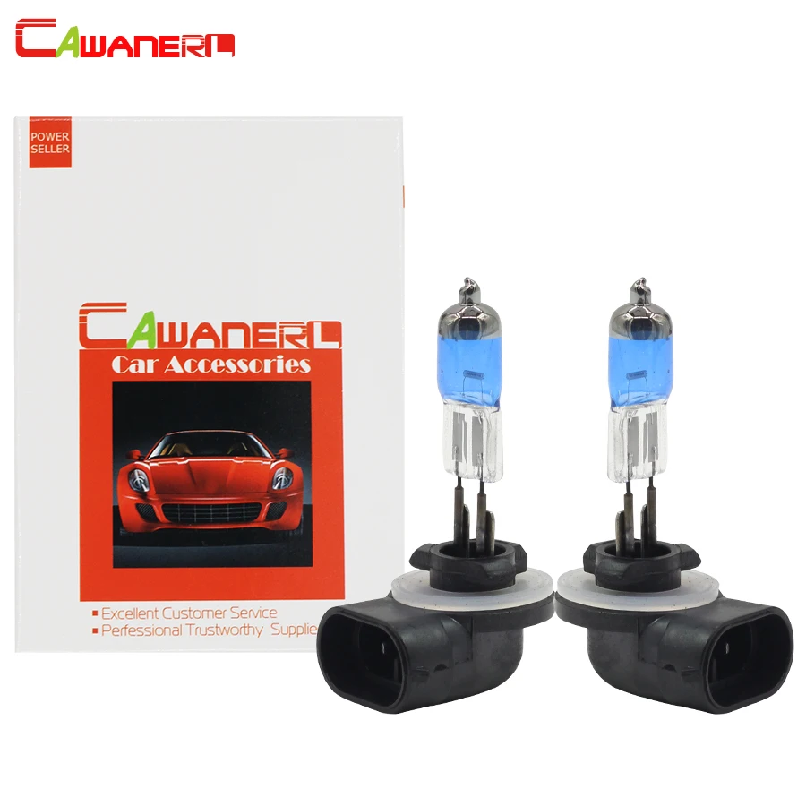 

Cawanerl 881 100W Halogen Bulb 4300K Warm White 12V 2 Pieces Car Light Source Headlight Fog Lamp Head Light