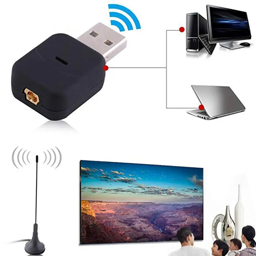 Мини USB2.0 цифровой DVB-T SDR + DAB FM видео вещания HDTV тюнер приемник палка | Электроника