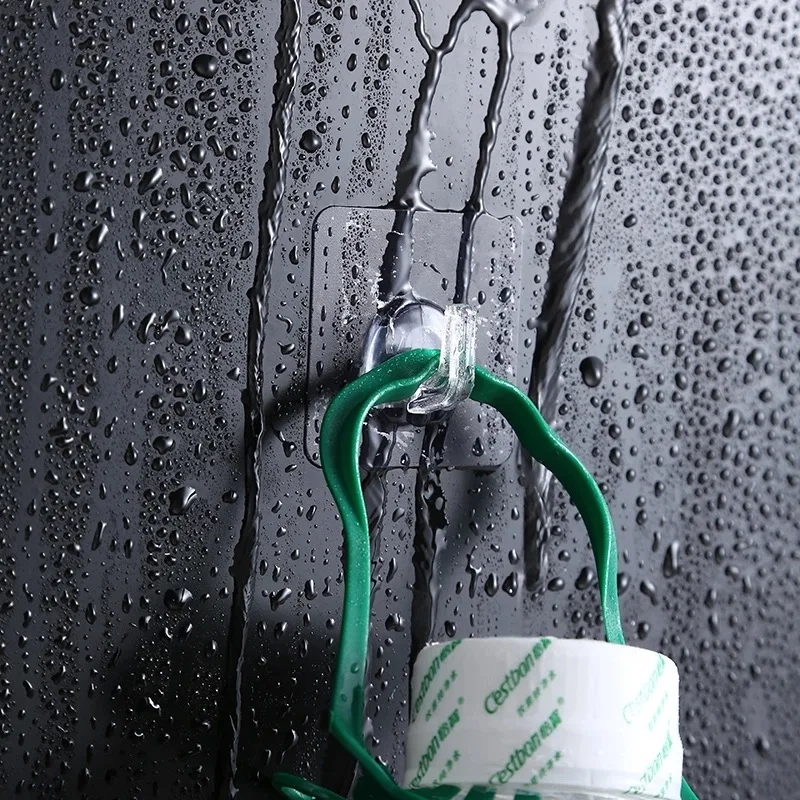 

10/20pcs Self Adhesive Door Wall Hangers Hook Transparent Seamless Sucker Suction Cup Hanger for Kitchen Bathroom Kitchen Hooks