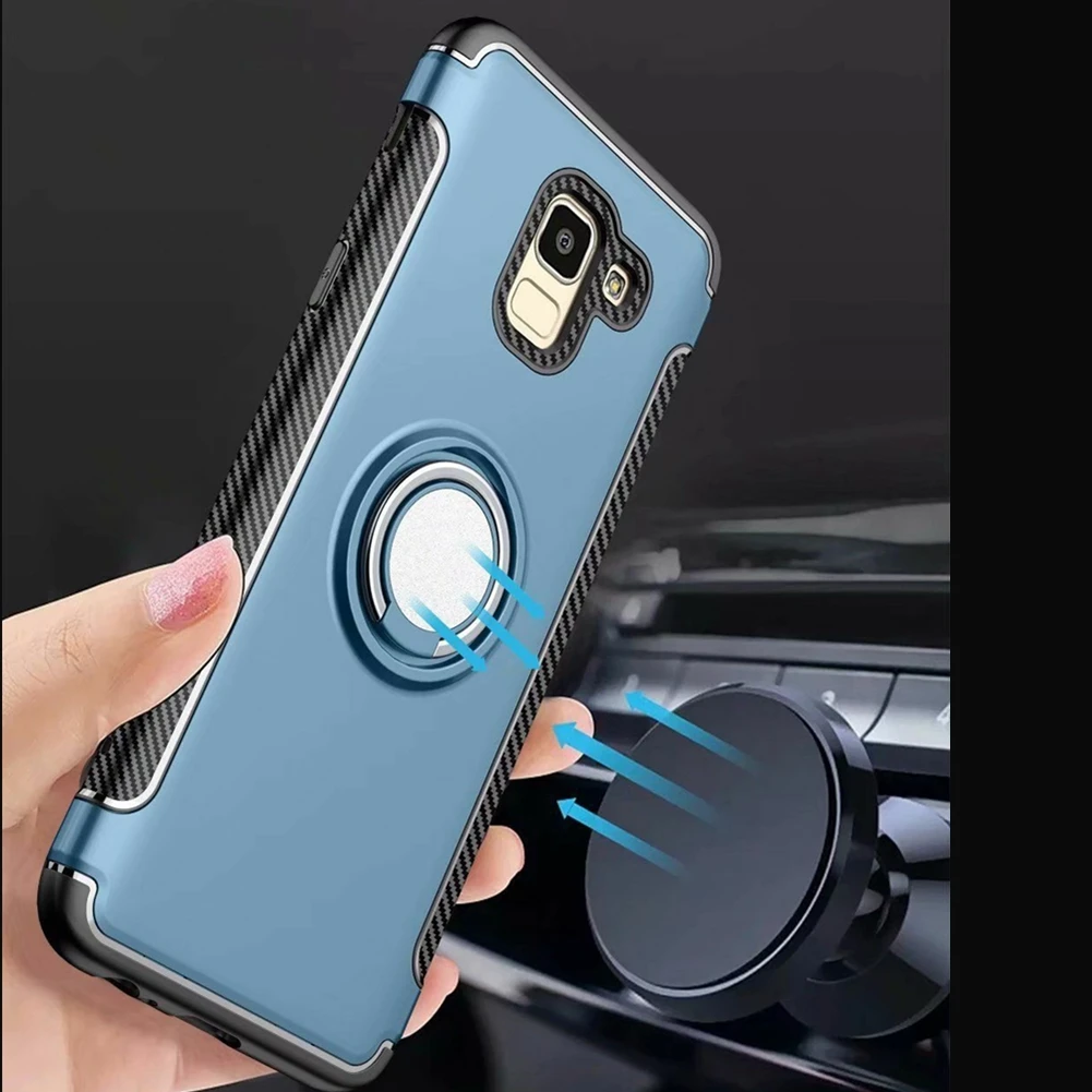 3D чехол с кольцом для Samsung Galaxy J4 J6 J8 A6 J2 Pro 2018 J5 J7 Prime Plus J3 2016 2017 J310 J330 J530 J730 EU Capa|Сумки