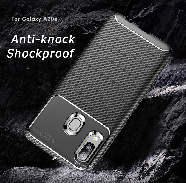 Чехол из углеродного волокна для Samsung Galaxy A20 E A20e A30 A50 M10 20 S10 5G Plus Lite тонкий