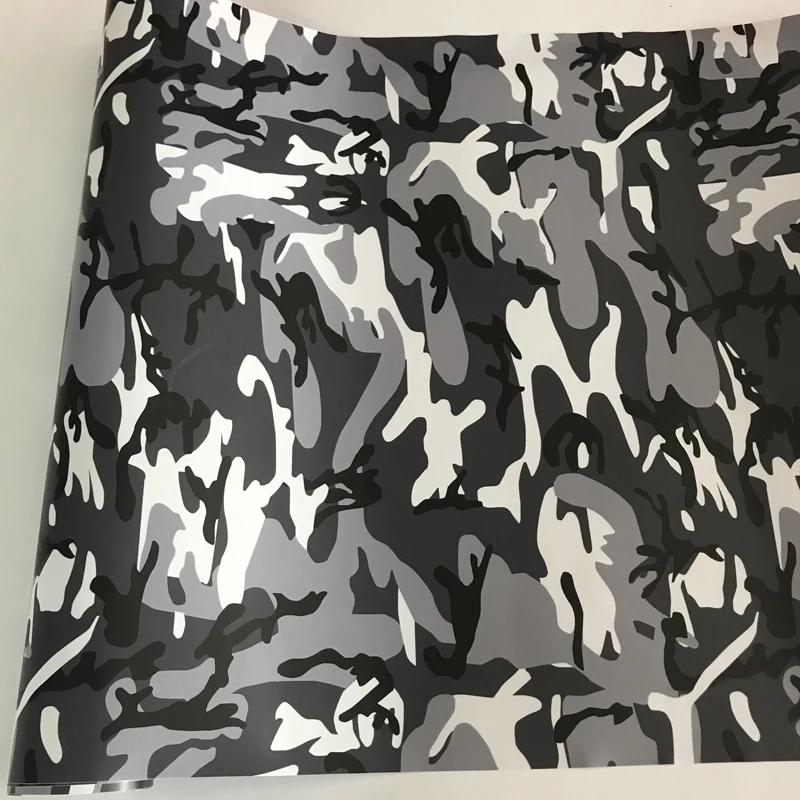 Камуфляжная виниловая пленка самоклеящиеся Стикеры 10/20/30/40/50x152 см премиум черный