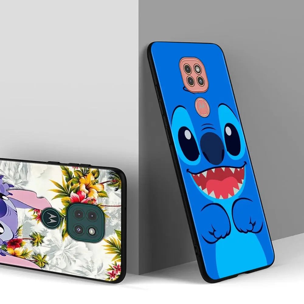 cute lilo stitch phone case for motorola moto g30 g9 play g9 plus one fusion plus g8 power lite e6s soft silicone back cover free global shipping