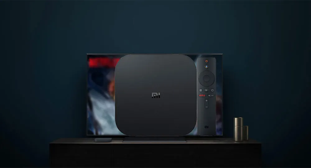 Xiaomi mi Box S 4K tv Box Cortex-A53 четырехъядерный 64 бит Mali-450 1000Mbp Android 8,1 2 ГБ+ 8 Гб HD mi 2,0 2,4G/5,8G WiFi BT4.2