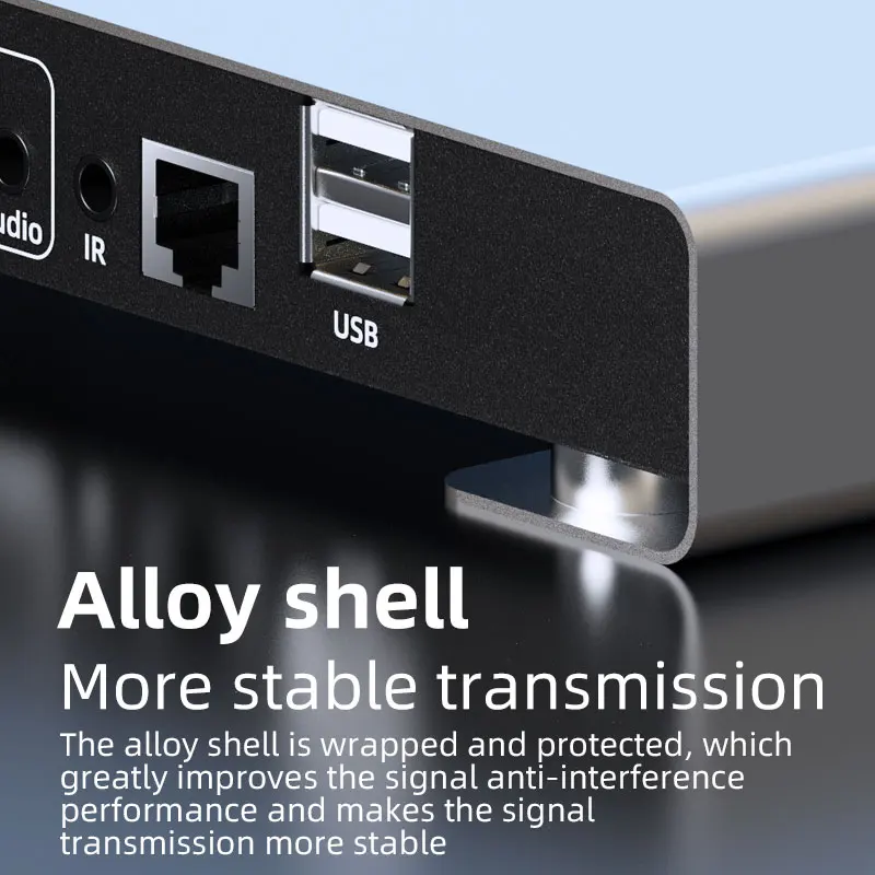 

Unnlink KVM Ethernet Extender HDMI-compatible to RJ45 Lan Converter Adapter 150/200 Meters Transmission Distance Share 2 USB