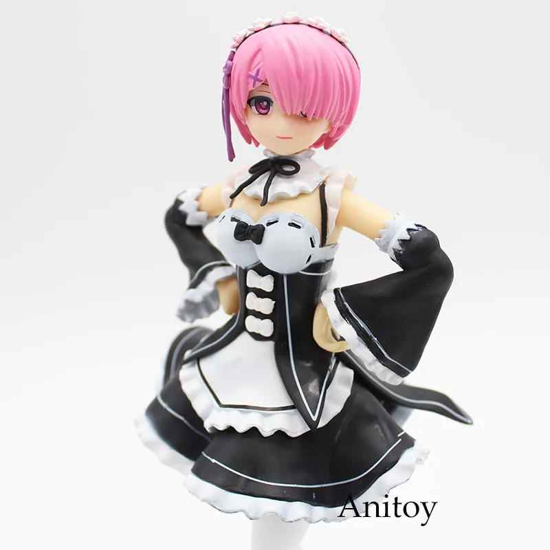 Re: жизнь в другом мире от ноль Рам Рем горничная вер. ПВХ Re Zero фигурка Коллекционная модель игрушки для девочек кукла 20 см