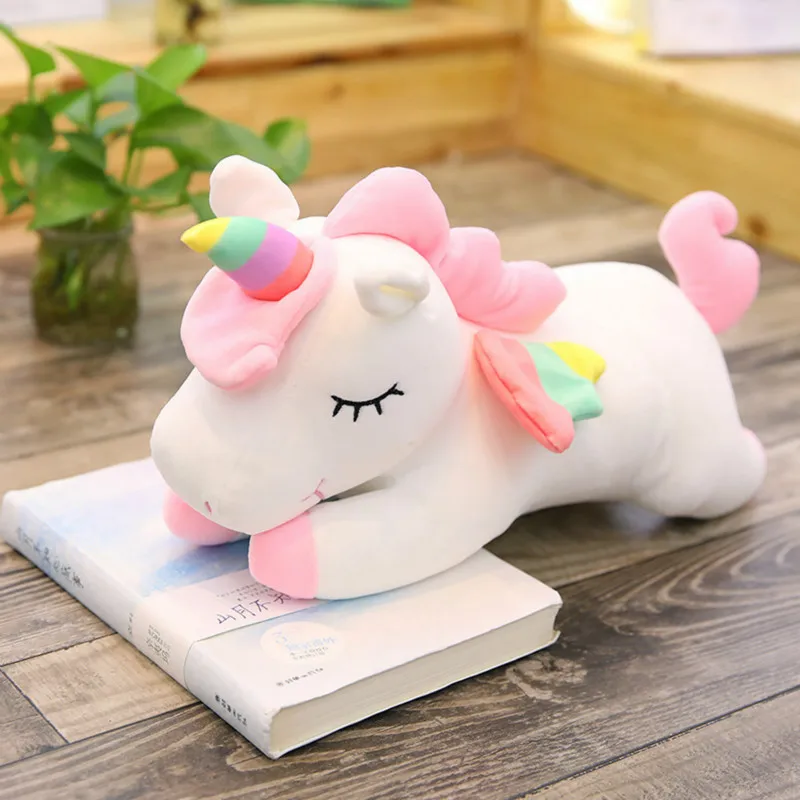 40 см/50 см/60 см/80 cmUnicorn игрушки мягкие чучело и плюшевые единорог лошадка с куклой