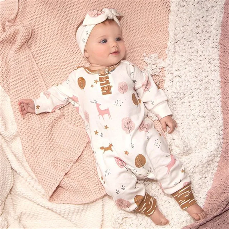 Детский комбинезон с длинным рукавом на возраст 0 12 месяцев|Ромперы| |