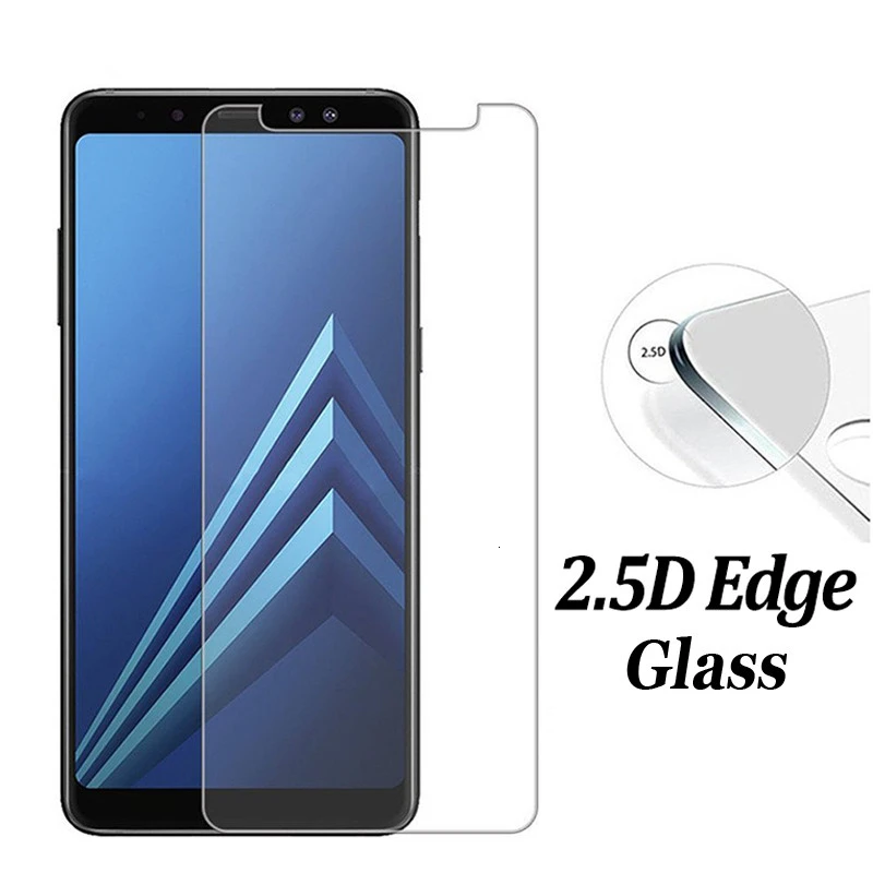 10 шт 2.5D Закаленное стекло для samsung A6 A8 Plus 2018 Защитная пленка Galaxy A320 A520 A720 A310 A510