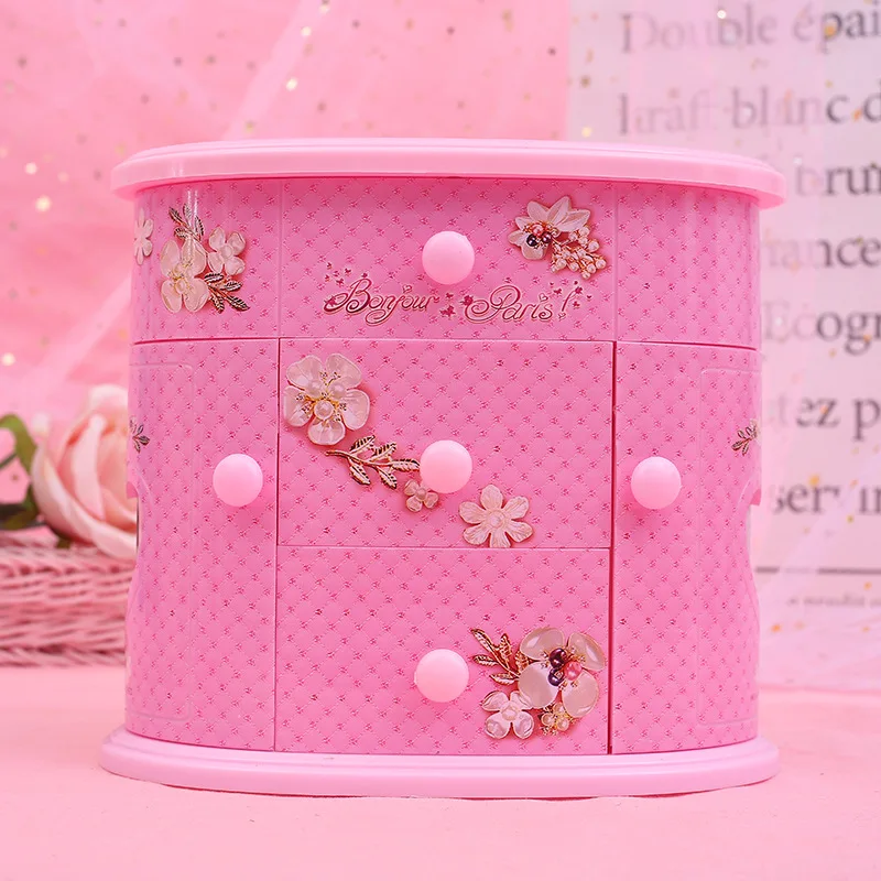 Lovely Music Jewelry Box Large Musical Box Christmas Gift Dancing Girls Rotating Music Box Multi-layer Jewelry Boxes hz-356