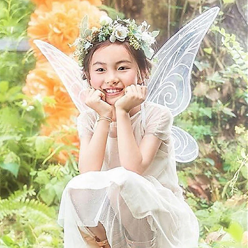 Блестящий костюм в виде бабочки меняющий цвет для Хэллоуина милые дети девочки