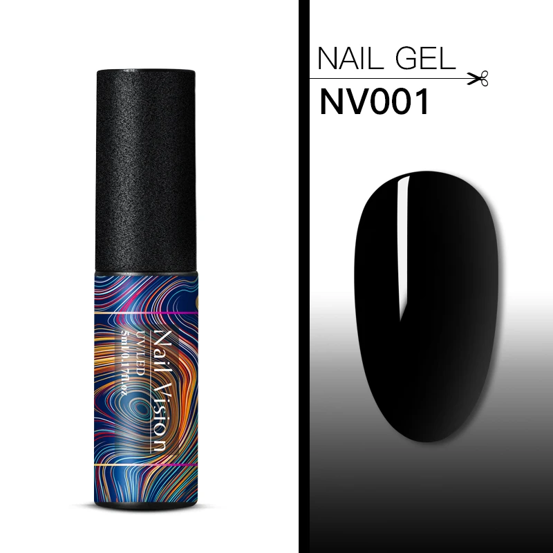 S06596 Nail Vision 60 цветов Матовый УФ-гель для ногтей 5 мл чистый цвет матовое верхнее покрытие Впитывающее полуперманентный Гель-лак для ногтей - Цвет: S06596