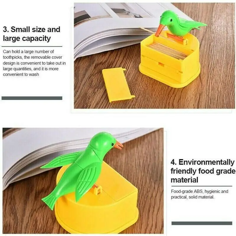 

Toothpick box automatic toothpick out of the small press holder box toothpick toothpick bird automatic S4R5