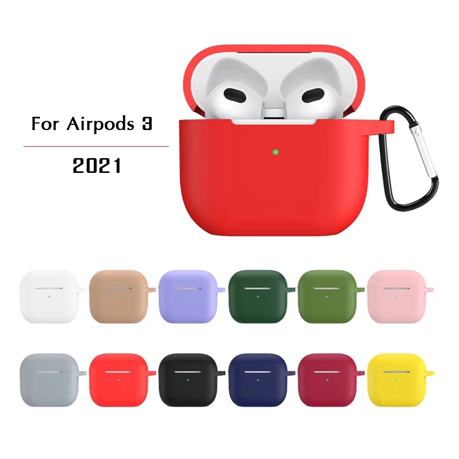 

2021 защитный чехол для Apple AirPods 3 2021, мягкий силиконовый чехол, оболочка для телефона, аксессуары для Airpod 3 Air Pods 3