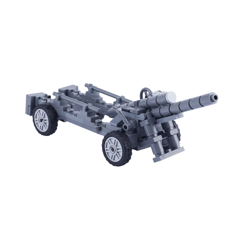 Конструктор MOC WW2 Военная немецкая артиллерия фигурки солдат аксессуары пушка