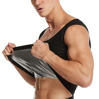 mens compression shirt slimming body shaping vest workout vest abdominal undershirt fitness sweat sauna effect vest new