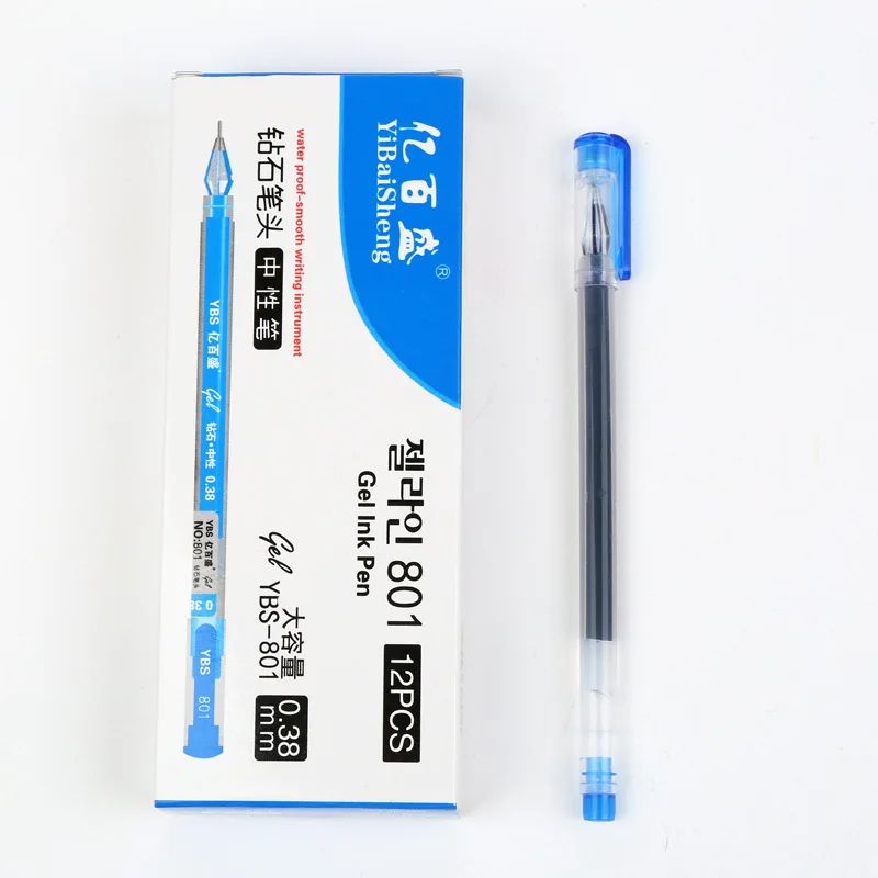 3 шт . рекламная Алмазная головка прозрачная гелевая ручка 0 5 мм красные черные