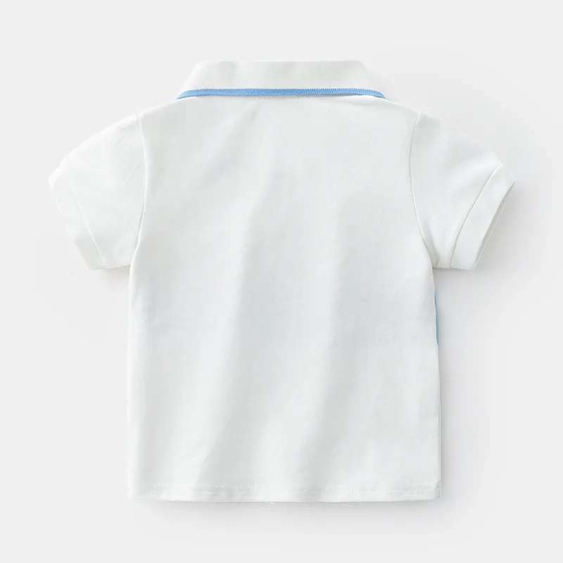Футболки и поло для мальчиков рубашка-поло с мультяшным автомобилем Детская