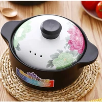 ceramic casserole japanese style hand painted soup pot stew pot heat resistant open flame home kitchen supplies multi size