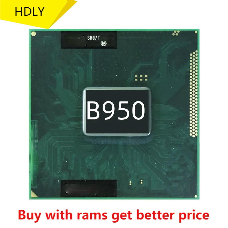 Двухъядерный процессор Intel Pentium B950 SR07T 2 1 ГГц двухпоточный Мб 35 Вт разъем G2 / rPGA988B |