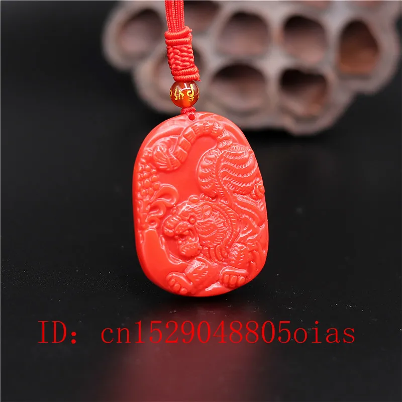 Натуральный красный коралловый Нефритовый камень ожерелье C подвеской в виде