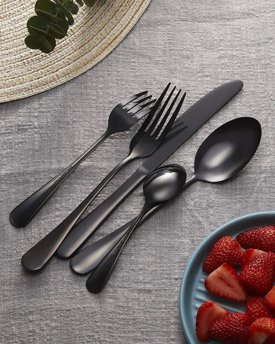 Набор золотых ложек и ножей 5 шт. набор столовых приборов свадебная посуда