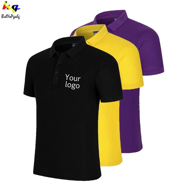 Рубашка-поло с логотипом сделай сам для мужчин и женщин Повседневная рекламная