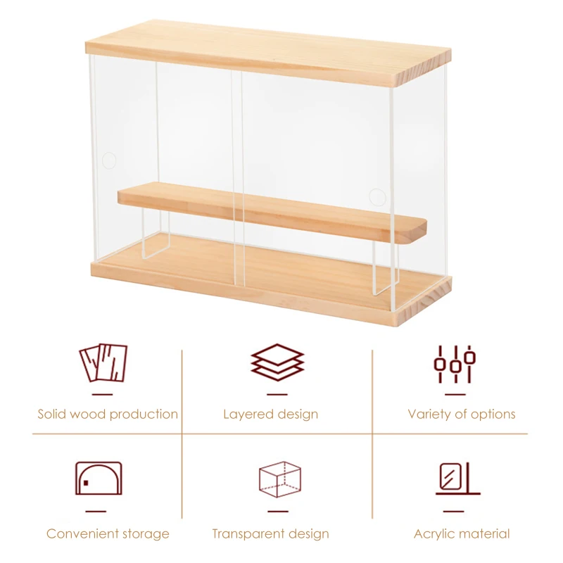 

Blind Box Storage Display Stand Acrylic Hand-made Box Doll Bubble Matt Toy Brick Organizer Doll Transparent Dustproof Door Type