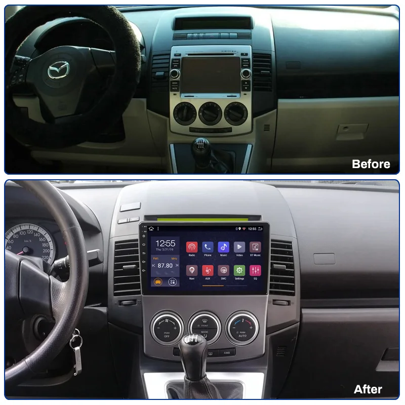 Автомагнитола 9 дюймов 2 ГБ 32 Android 1 для Mazda 5 2005 2006 2007 2008 2009 2010 GPS автомобильное