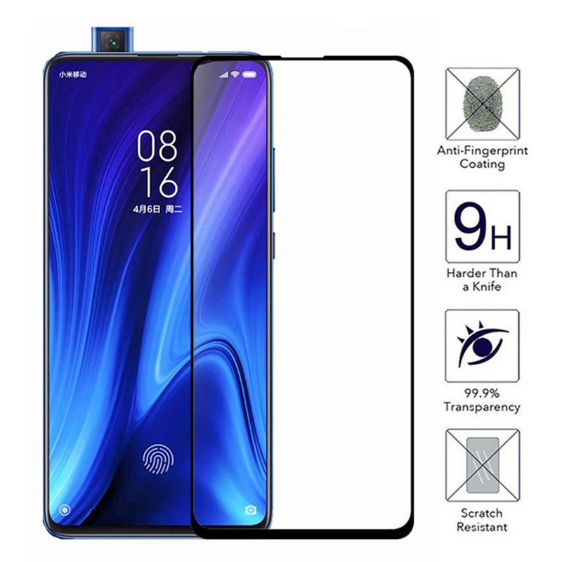 

For Xiaomi Redmi K20 Pro Full Cover Protective Glass Screen Protector For Xiaomi Mi 9T Pro Tempered Glass Xiomi K 20 Mi9 T 9H