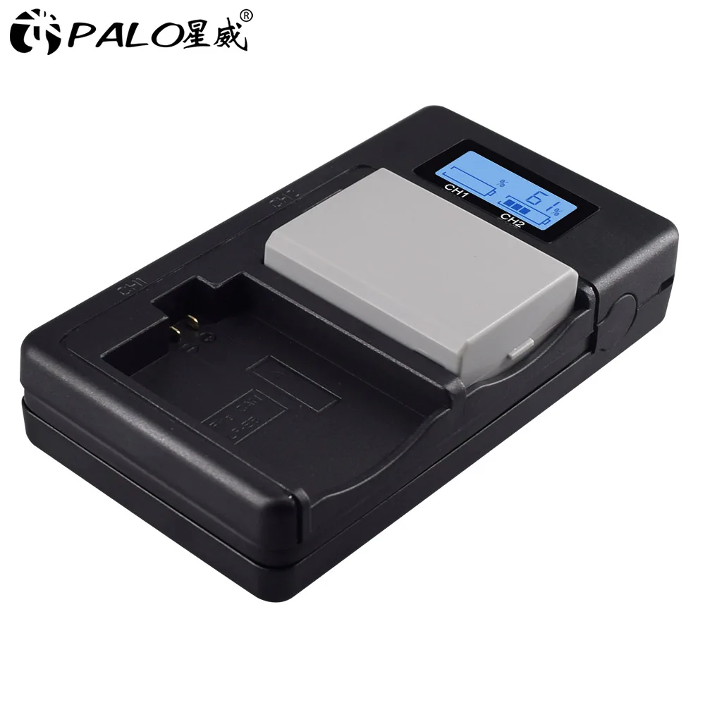 Зарядное устройство PALO LP E5 LPE5 зарядное с ЖК дисплеем и USB портом для Canon EOS 1000D 450D 500D