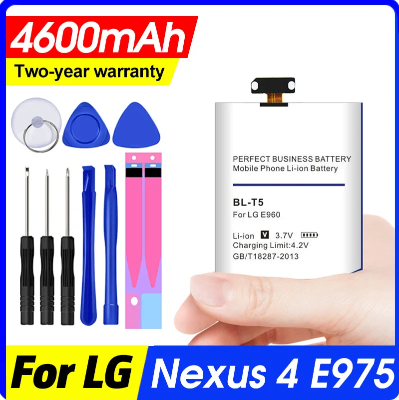 4600 мА/ч BL T5 батарея для LG Nexus 4 батареи E960 E975 E973 F180 LS970 Optimus G E970 батарея|Аккумуляторы
