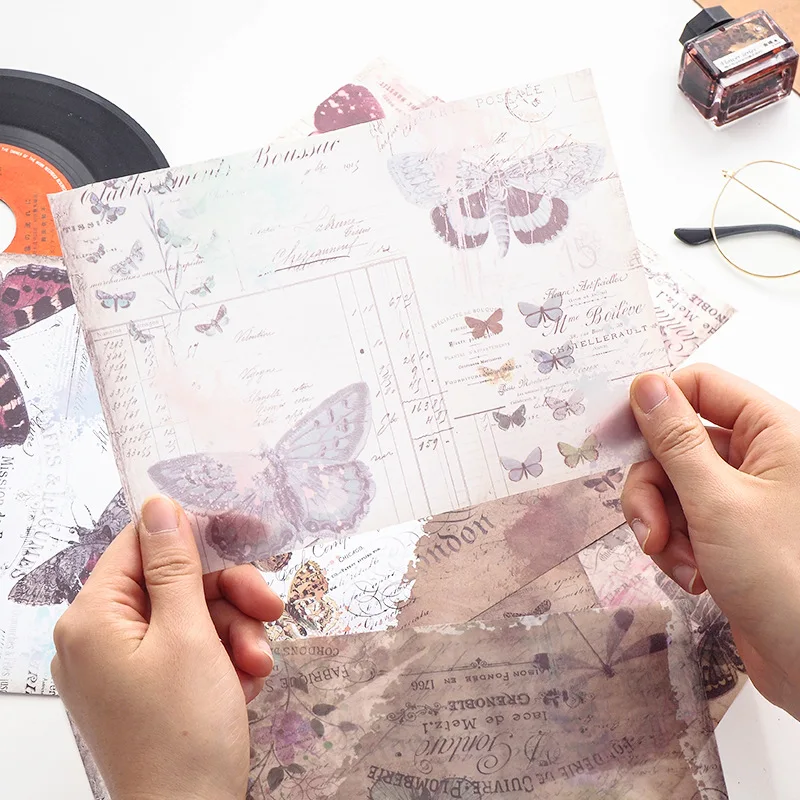 8 листов/набор декоративные материалы для винтажные канцелярские принадлежности