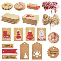 240pcs 12 styles christmas kraft paper tags christmas kraft gift tags hang labels for diy arts crafts package name card