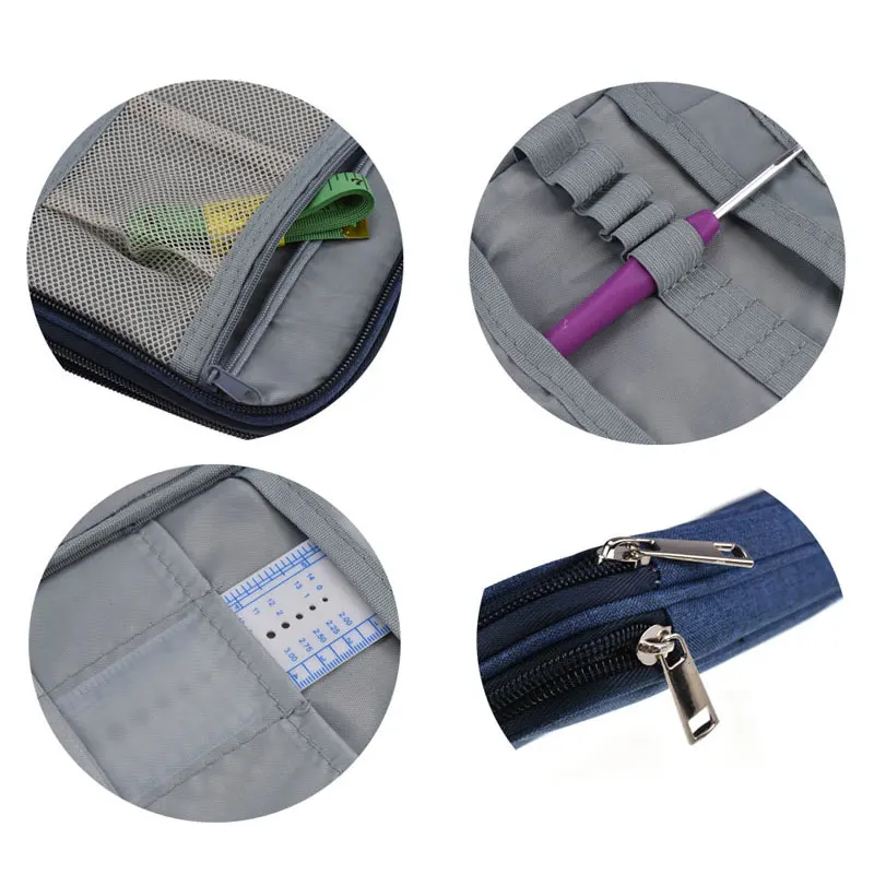 Симпатичная пустая сумка для вязания крючком хранения набор крючков чехол