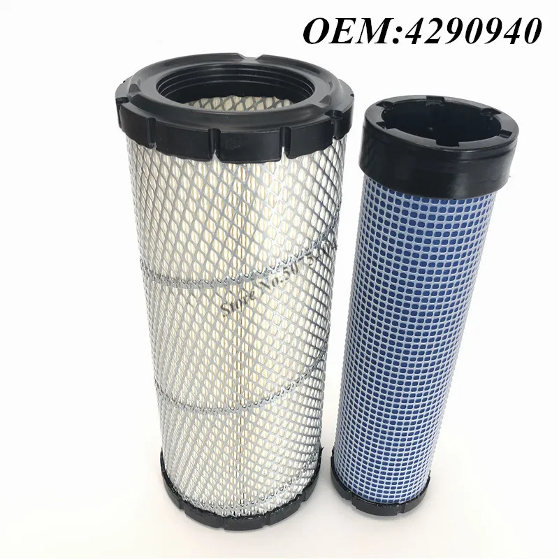 

Air Filter 4290940 FOR Excavator VOLOV EC55 Ynmar VIO75 HITACHI EX60 EX70-7 ZX70 KOBELCO SK60 SK60-2 SK60-7 forklift TCM 700
