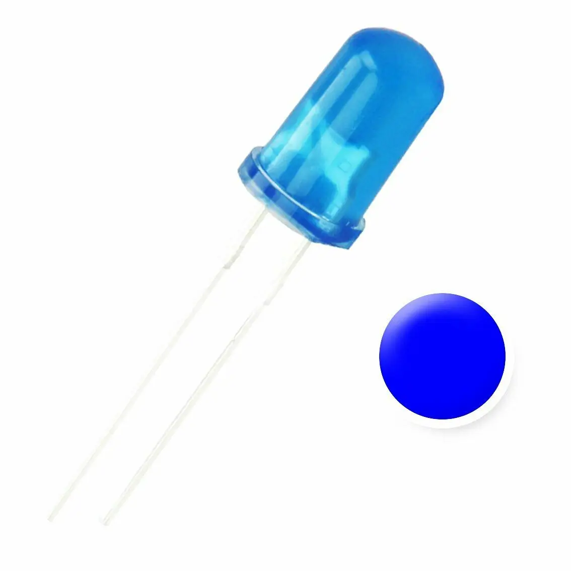 

5MM Blue Diffused Lens LED Diode - Pack of 50