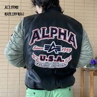 ah138 avfly us air force flight pilot genuine goat leather rider jacket family looking clothing parent son dress