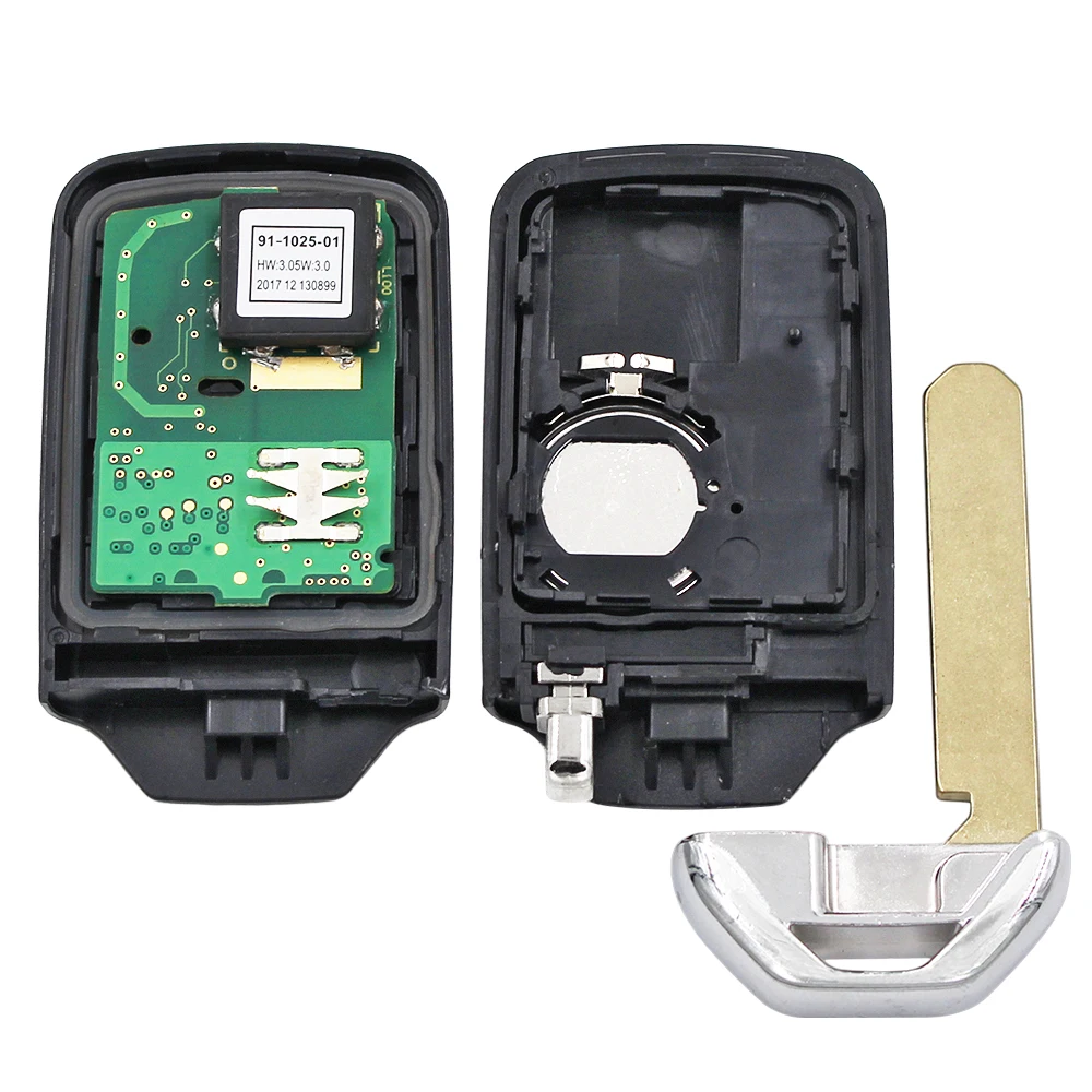 2 Button Smart Remote Car Key 313.8Mhz ID47 Chip for Honda Fit City Jazz Shuttle Vezel FCC: KR5V1X 72147-T5A-J01 / 72147-T5C-J01 |