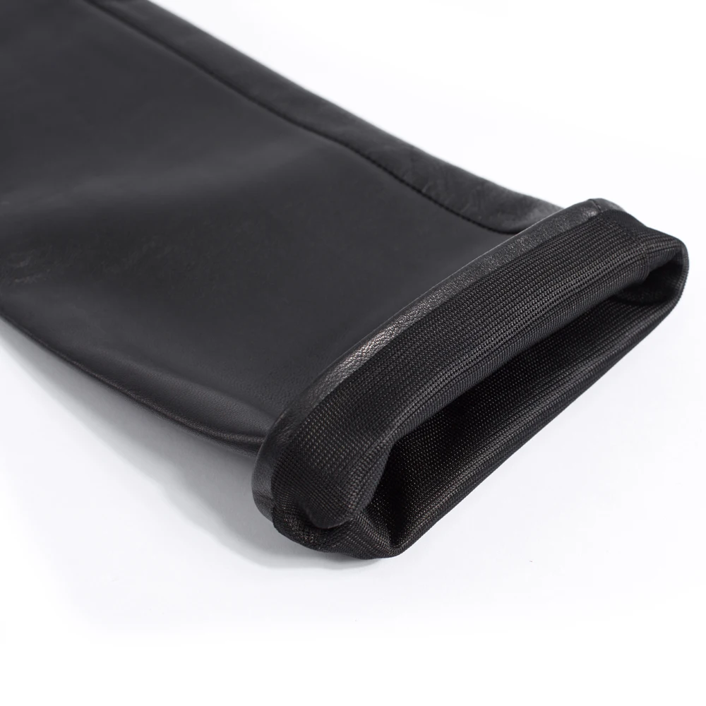 Женские Длинные Простые перчатки из натуральной овечьей кожи на супер плече 80 см