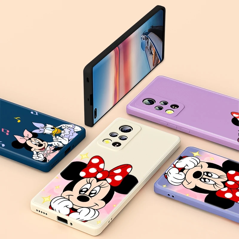 

Cute Love Mickey Mouse For Honor Play 5T 5 4 4T 3 50 V40 V30 30 X20 X10 20 8A 7S Pro Plus Lite 5G Liquid Silicone Phone Case