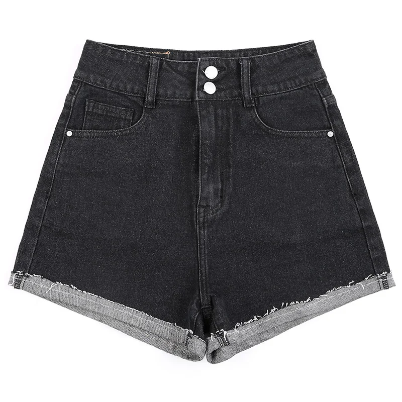 LEIJIJEANS новинка большие размеры женские летние джинсовые шорты двубортные с